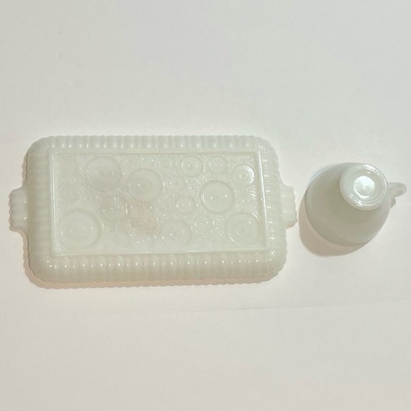 Anchor Hocking Fire King Wheat Replacement Snack Plate and‎ Cup Made In USA - Picture 4 of 5